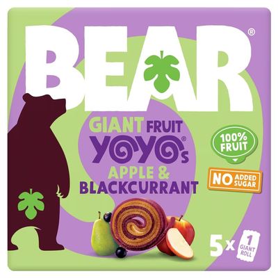 G Sales Bye (BEAR GIANT Fruit Yoyos Apple & Blackcurrant Multipack 5 x 20g)