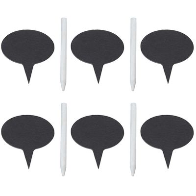 Cake Insert Cards 6pcs Stone-Like for Photo Prop Birthday Party
