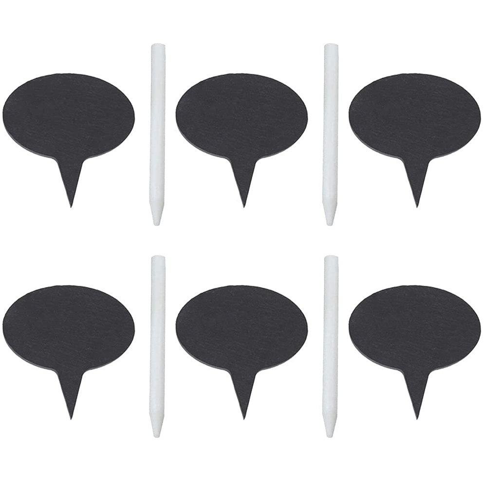 Cake Insert Cards 6pcs Stone-Like for Photo Prop Birthday Party