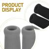 CLISPEED 4pcs Black Walking Stick Handle Grips Soft Sponge Material Comfortable to Hold Portable Design for Elderly Mobility and Hand-held Shopping Baskets view 3