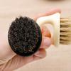 TIDTALEO Men's Portable Beard Brush with Black Abs Handle and Natural Bristles for Hairdressing Salon and Household Use, Ergonomic Design for Comfortable Grooming view 3
