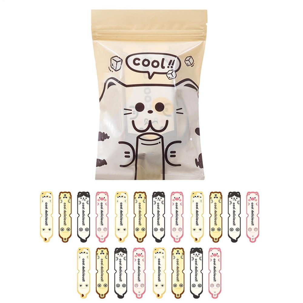Freeze Pop Bags 90ml Self-sealing Leak-Proof DIY Funny 20 Piece