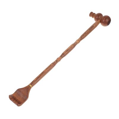 HOMOCONO Creative Wooden Massage Hammer Handheld Body Massager Made of Wenge Wood with Ergonomic Design for Relaxing Use at Home or Office