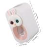 iplusmile Wall-Mounted Pink Bunny Toothpaste Dispenser with Precise Squeezing and Plastic Material, Adorable Bathroom Routine Accessory for Convenient Toothpaste Saving view 2