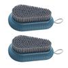 2pcs Blue Abs Household Laundry Scrub Brush for Clothes Shoes view 1