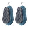 Balacoo Household Laundry Scrub Brushes 2pcs Portable Abs Cleaning Tools with Soft Bristles, No Easy Deformation for Clothes and Shoes for Home and Toilet Use view 1