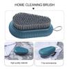 iplusmile 2pcs Portable Clothes Brush and Shoes Scrubbing Brush Set with Hanging Style, Sturdy Abs Material for Household Cleaning in Kitchen and Bathroom view 3