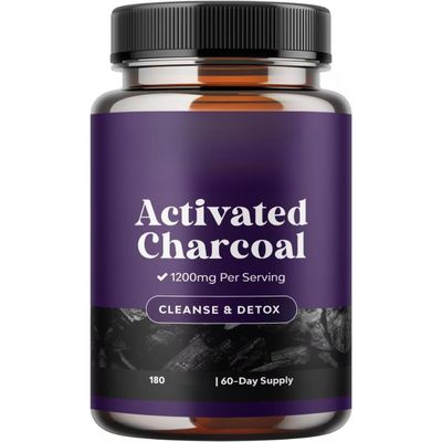 Activated Charcoal,Helps cleanse and de-tox-ify