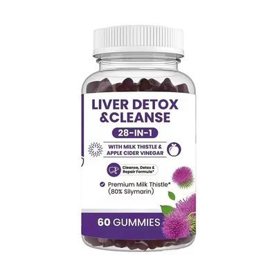 Milk Thistle Gummiesliver detox and repairSupports gut, skin and joint health, suitable for both men and women