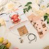 Wasise Highland Cow Gifts - 4PCS Just a Girl Who Loves Highland Cows Stationery Gift Set with Bracelet, Socks, Keyring and Makeup Bag, Cute Scottish Farmhouse Themed, Thoughtful Gift for Her view 3