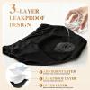 KEUOIA Period Pants for Women, High Waist Period Underwear Mesh Breathable Underwear Women Extra Protective Postpartum Panties Pack of 3 (UK, Alpha, M, Regular, Regular, 3pcs-Black) view 2