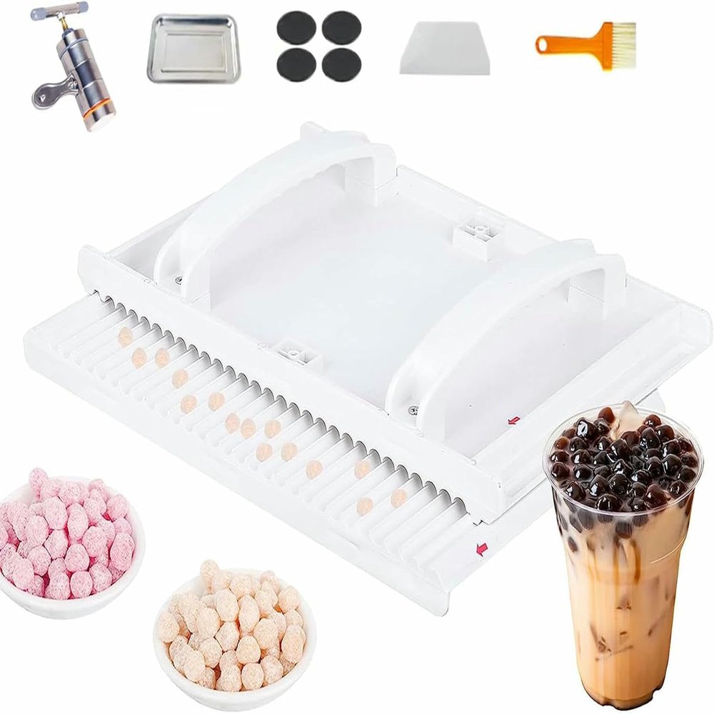 Manual Tapioca Pearls Forming Machine, 8mm Pill Rubbing Board for Household Boba Pearl Maker