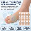 Pre Cut Bunion Corrector Kinesiology Tape Big Toe Support Feet Hallux Valgus Ankle Tape Support Athletic Cushioning Breathable Latex Free Skin Friendly Comfort for Runners Daily Walking(Pink,40pcs) view 2
