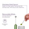 AdHoc Chado Matcha Connoisseur Set, 3 Piece Matcha Set Including Mug, Matcha Spoon and Electric Whisk, Gift Box for Beginners and Entusiasts Making Matcha Tea/Latte view 3