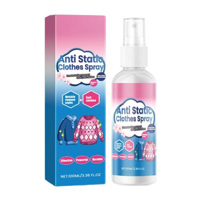 Static Cling Spray for Clothes Universal Antistatic Fabric Smoothen 100ml