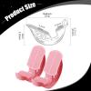 Wswqop Foot Stretching Device, Calf Roller, Elastic, Fixed Incline Board Massage, Fitness, PP Material, Easy to Use, red view 3