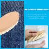 Baluue Multifunctional Laundry Cleaning Brush Sturdy and Comfortable Design with Soft Bristles and Beech Wood Handle, Home Used Cleaning Brush for Shoes and Clothes in Daily Life view 4