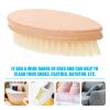 TOPPERFUN Multifunctional Cleaning Brush with Beech Wood Handle and Soft Bristles, Long Handled Scrubbing Brush for Shoes and Daily Home Use, Sturdy Multipurpose Cleaning Tool view 3