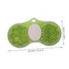 GRADENEVE Non-Slip Foot Scrubber Mat with Suction Cups for Bathroom and Bathtub Rubber Foot Cleaner for Shower Compact and Easy Maintenance for Men and Women view 2