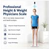 VonVVer Professional Height and Weight Physicians Scale, Ultrasonic BMI Digital Scale, Floor Standing Height Measuring Device, 440lbs Capacity 0.11lbs Accuracy with Voice Broadcast & LCD Screen view 2