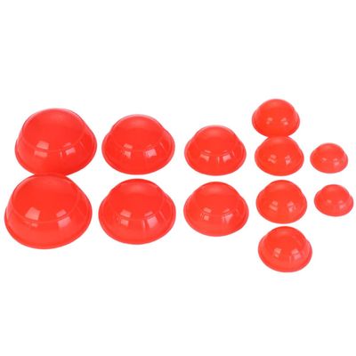 Alipis 12 Pieces Silicone Suction Vacuum Cupping Cups Set for Muscle Therapy and Body Massage Fitness