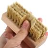 Alasum Hard and Soft Bristle Handheld Cleaning Brush Set, 2Pcs Wooden Handle Laundry and Shoe Scrub Brushes for Home and Outdoor Use view 4