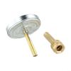 63mm Bimetal Thermometer with Stainless Steel Housing and Brass For Immersion Sleeve for Temperature Display in Central Heating and Industrial Use view 1
