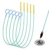 TFAOYS PVC Drain Cleaning Brush Tool Efficient Unclogger for Sink Shower Pipe Clogs Drain Cleaner Brush view 1