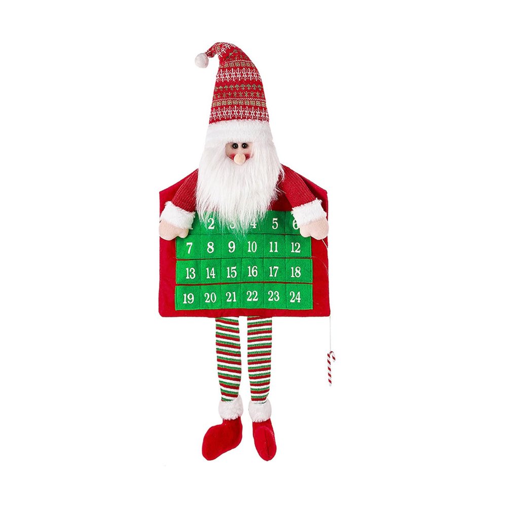 Oxxggkao 2023 Christmas Countdown Calendar Nonwoven Fabric Tabletop Ornament Decoration Party Pendant Decors Block for New Year Santa Clause Advent Calendar