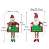 Oxxggkao 2023 Christmas Countdown Calendar Nonwoven Fabric Tabletop Ornament Decoration Party Pendant Decors Block for New Year Santa Clause Advent Calendar view 4