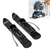 NOENNULL 2 Pcs Winter Snow Sled Board, Stroller Skis for Pets, Plastic Metal Pet Stroller Cart Snow Sled Board for Snowfield, Easy Conversion, Compatible with Standard Strollers, view 3