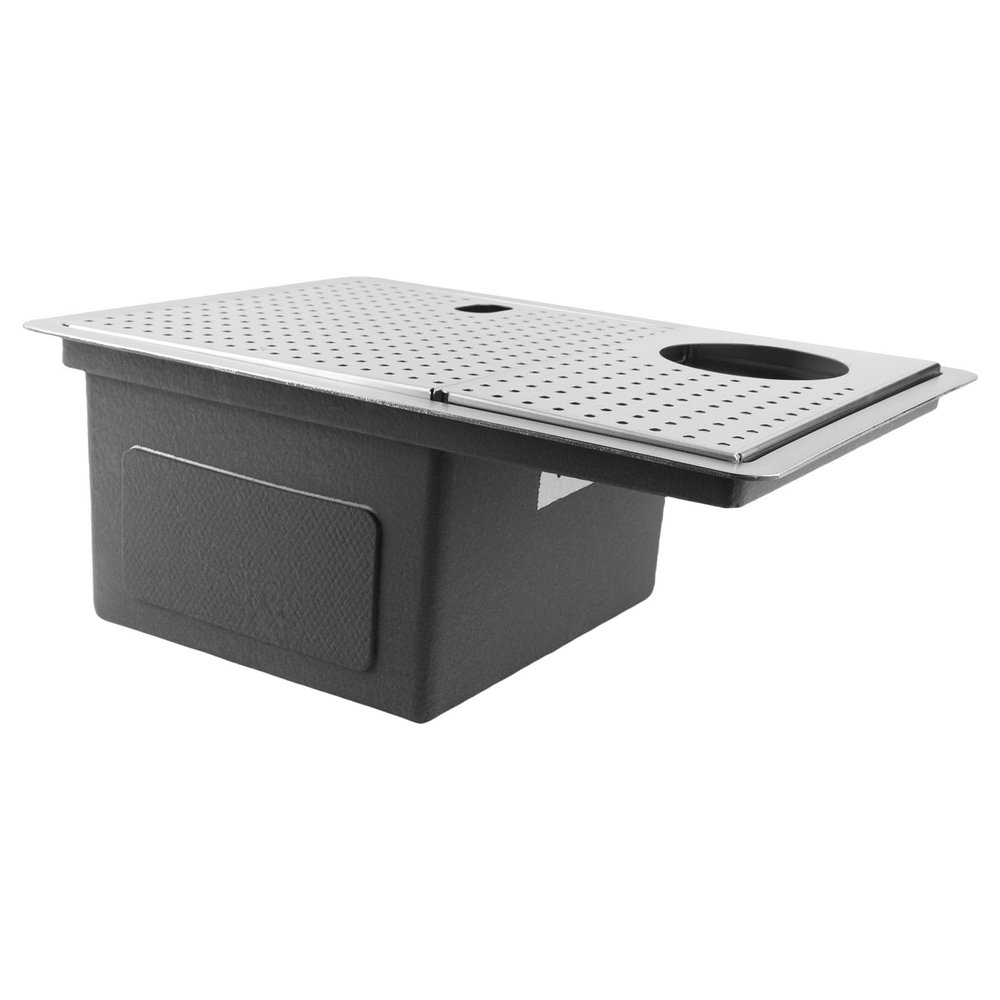 Halearo 304 Stainless Steel Cup Cleaning Rinser Erosion Proof Quick Wash for Coffee Shop, Bar (8P-11 (with Faucet))