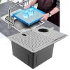Halearo 304 Stainless Steel Cup Cleaning Rinser Erosion Proof Quick Wash for Coffee Shop, Bar (8P-11 (with Faucet)) view 2