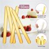 Lolly Sticks 50Pcs Gold Acrylic Popsicle Sticks, Reusable for Cakesicle Sticks, Bulk Glitter Popsicle Sticks view 2