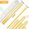 Lolly Sticks 50Pcs Gold Acrylic Popsicle Sticks, Reusable for Cakesicle Sticks, Bulk Glitter Popsicle Sticks view 4