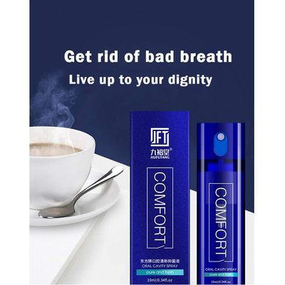 Mouth Oral Halitosis Bad Odor 10ML Breath Spray Clean Cleaning Supplies (blue, One Size)