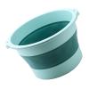Socobeta Foldable Plastic Foot Bath Tub with Massage Function for Home Travel in Premium Material (Light Green) view 1