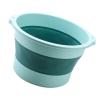 Socobeta Foldable Plastic Foot Bath Tub with Massage Function for Home Travel in Premium Material (Light Green) view 2
