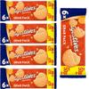 Digestives The Original Biscuits 90g PMP Classic Crunchy Wheatmeal Biscuits Golden Baked Crisp Tea Time Snack High Fibre Biscuit Pack - MVit (5 x Pack) view 1