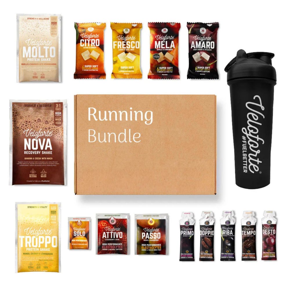 Veloforte Running Performance Bundle | Gels, Chews, Electrolytes & Protein