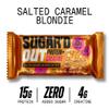 Sugard Out High Protein Oat Bars with Creatine Salted Caramel Wholegrain Oats, Fibre & Low Sugar Snack Bar 68g x 12 view 3