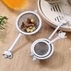 HaloModora Small Stainless Steel Tea Filter Fine Mesh 304 Strainer with Stable Feet for Teapot and Mug Easy to Clean Silver(s) view 3