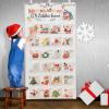 Tsophreniq Decorative Advent Calendar with 24 Pocket Canvas Christmas Countdowns Ornament Hangable Present Bag for Wall or Door Creative Christmas Calendar view 3