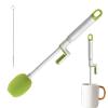 Water Bottle Cleaner Brush, Multifunctional Long-Handled Rotating Tool, Bottle Cleaning Brush for Lid, Glass, Kitchen, Wine Flask, Juicer, Blender, Travel, Washing Dishes, Pot, Mug view 1