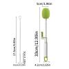 Water Bottle Cleaner Brush, Multifunctional Long-Handled Rotating Tool, Bottle Cleaning Brush for Lid, Glass, Kitchen, Wine Flask, Juicer, Blender, Travel, Washing Dishes, Pot, Mug view 2
