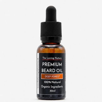 The Loving Nature Beard Oil for Men - Sandalwood, Cedarwood & Vetiver - Natural Beard Conditioner, Strengthen & Softener, Fast Absorbing Moisturiser with Jojoba, Argan & Vitamin E - 30 ml