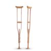 Lightweight Wooden Underarm Crutches, Adjustable Height, Telescopic, Non-Slip Design, Suitable for Adults view 1