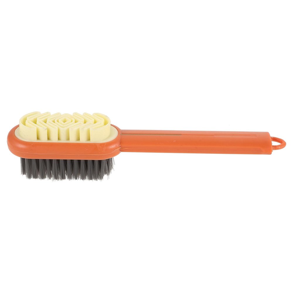 MAGICLULU Soft Rubber Shoe Brush with Gentle Silicone Bristles for Shoes and Clothes Cleaning and Versatile Scrubbing Multifunctional and Sturdy Abs Handle, for Bathroom Cleaning