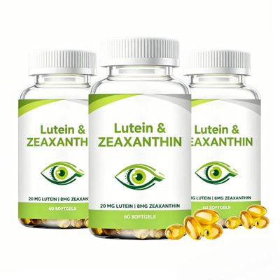 Lutein and Zeaxanthin, Eye Vitamins, Support for Visual Comfort, 60 Count,3PCS