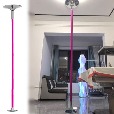 Rotating Stripper Pole for Home, Portable Spinning Dance Pole Apartment Friendly, 9 ft 10 ft Adjustable Steel Fitness Pole